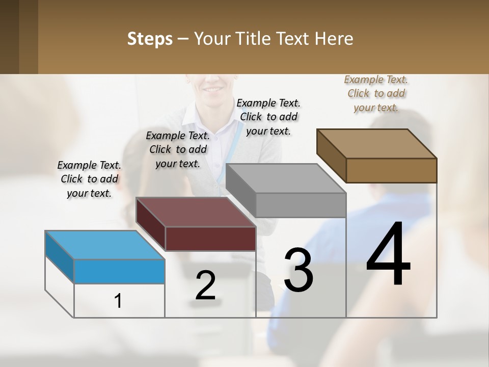 Woman Outside Two PowerPoint Template