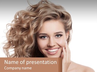 Outdoor Female Girl PowerPoint Template
