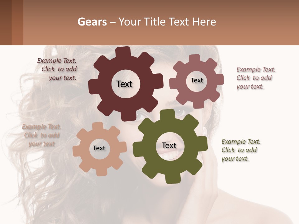 Outdoor Female Girl PowerPoint Template