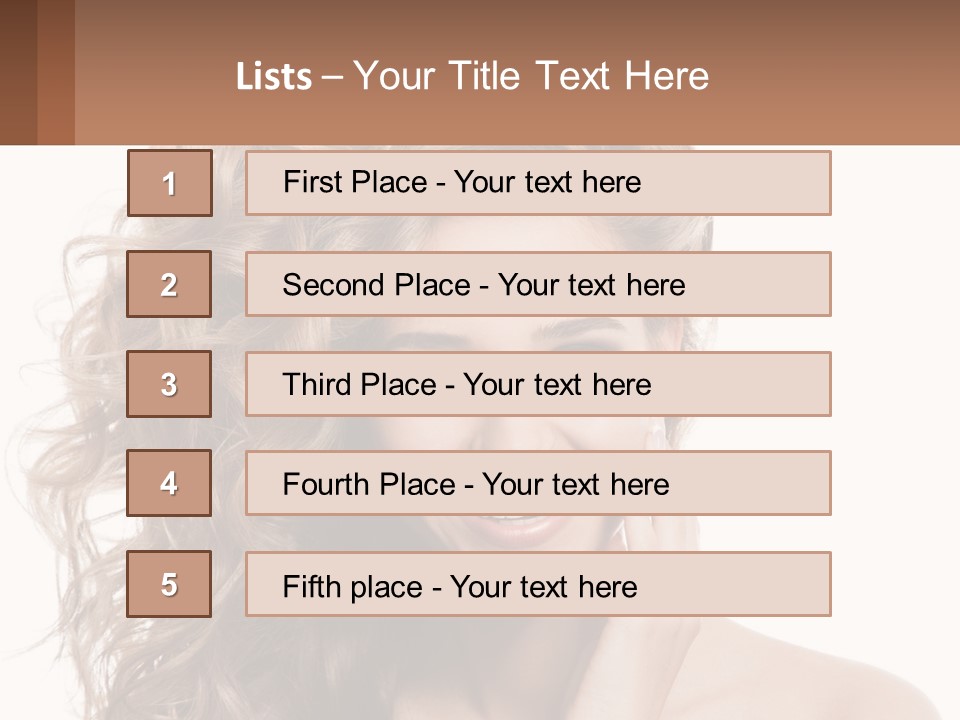 Outdoor Female Girl PowerPoint Template