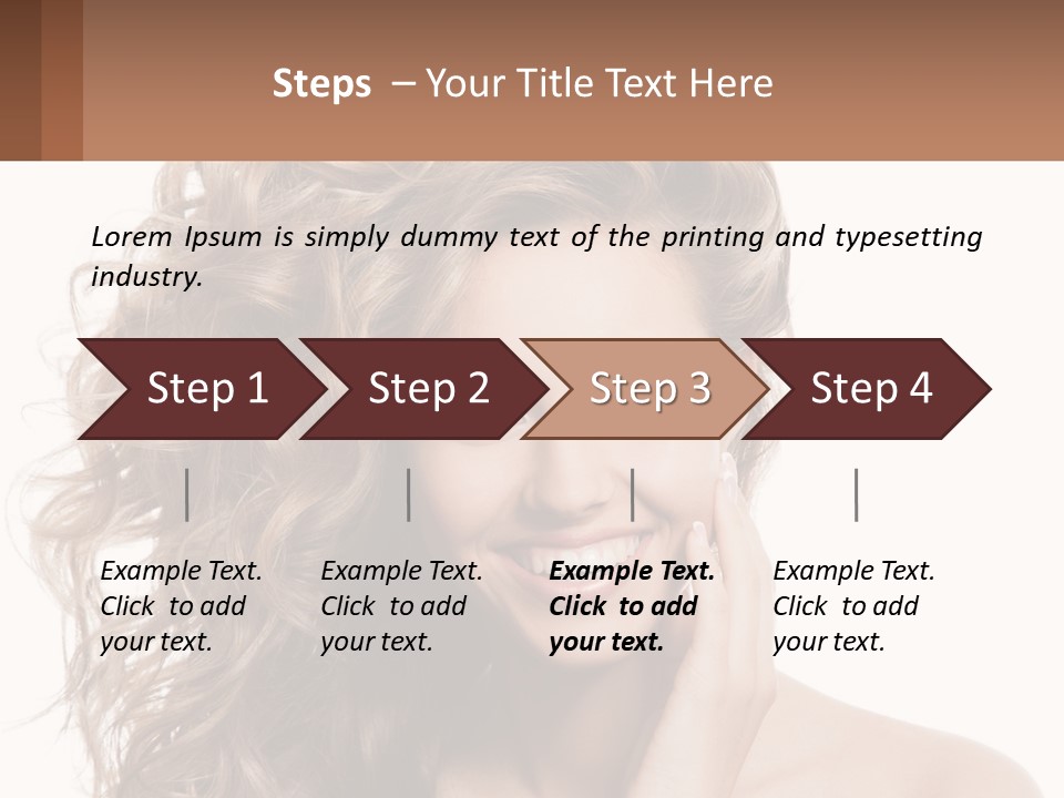 Outdoor Female Girl PowerPoint Template