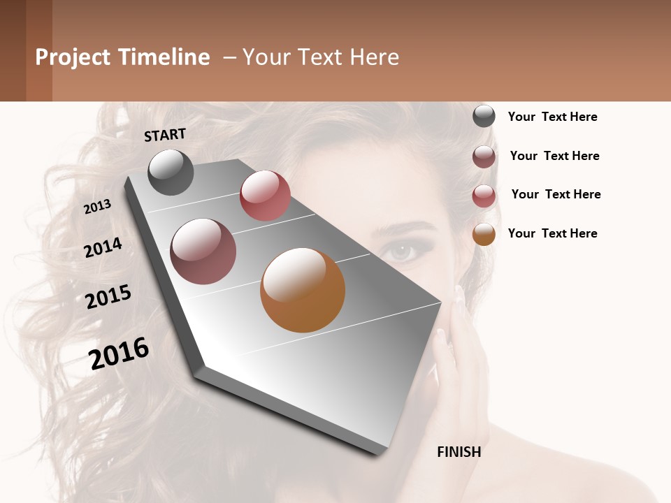 Outdoor Female Girl PowerPoint Template