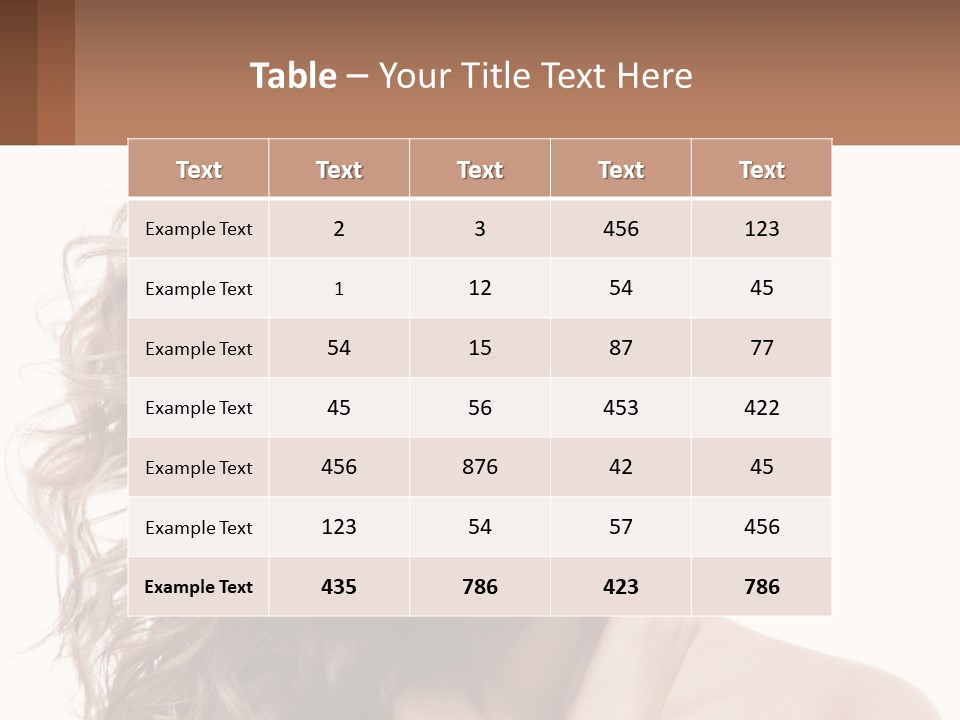 Outdoor Female Girl PowerPoint Template