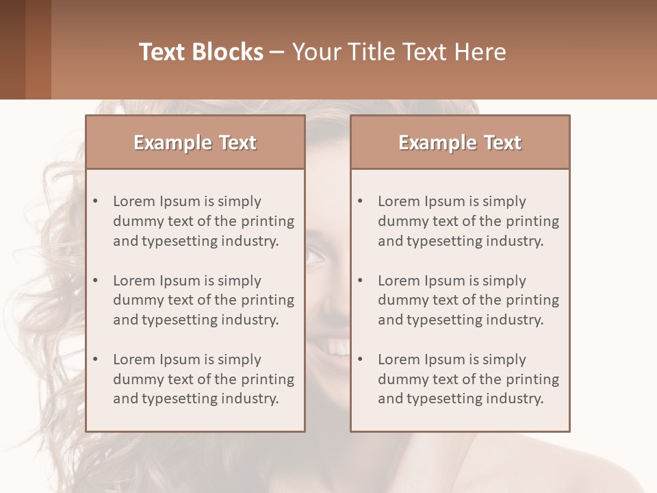 Outdoor Female Girl PowerPoint Template