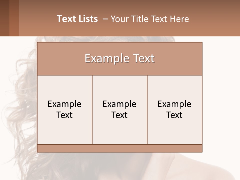 Outdoor Female Girl PowerPoint Template