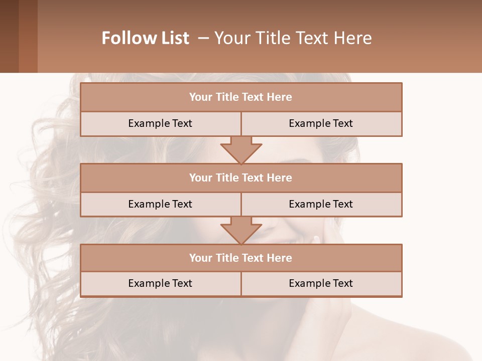 Outdoor Female Girl PowerPoint Template