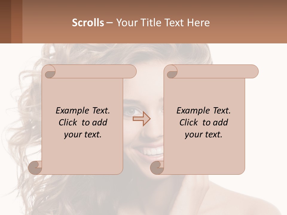 Outdoor Female Girl PowerPoint Template