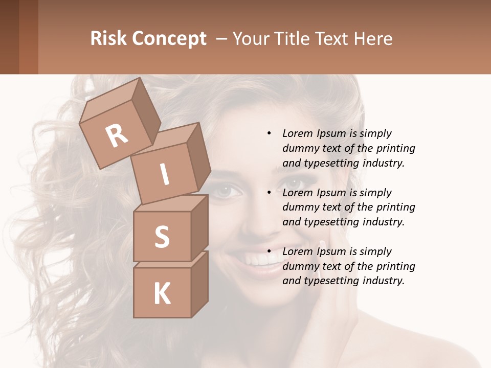 Outdoor Female Girl PowerPoint Template