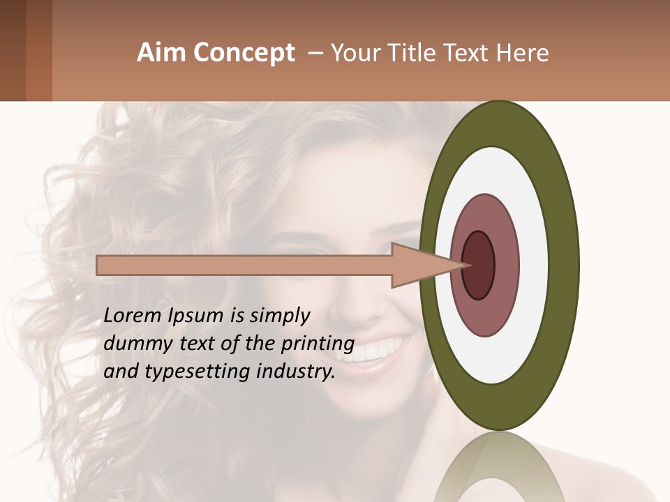 Outdoor Female Girl PowerPoint Template