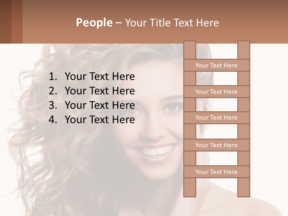 Outdoor Female Girl PowerPoint Template