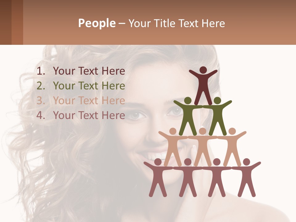 Outdoor Female Girl PowerPoint Template