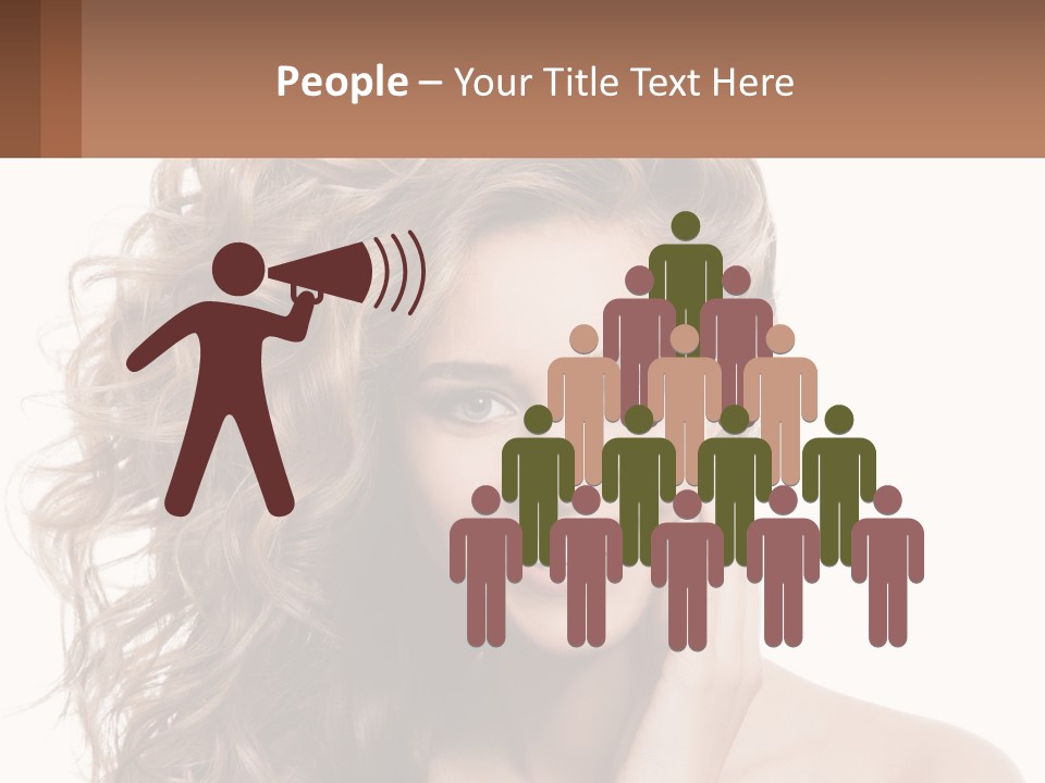 Outdoor Female Girl PowerPoint Template