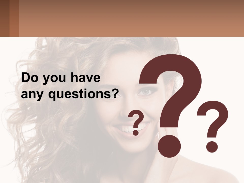 Outdoor Female Girl PowerPoint Template