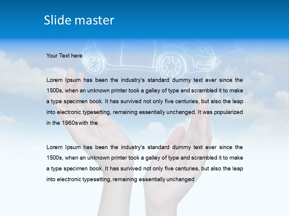 Wheel Shadow Model PowerPoint Template