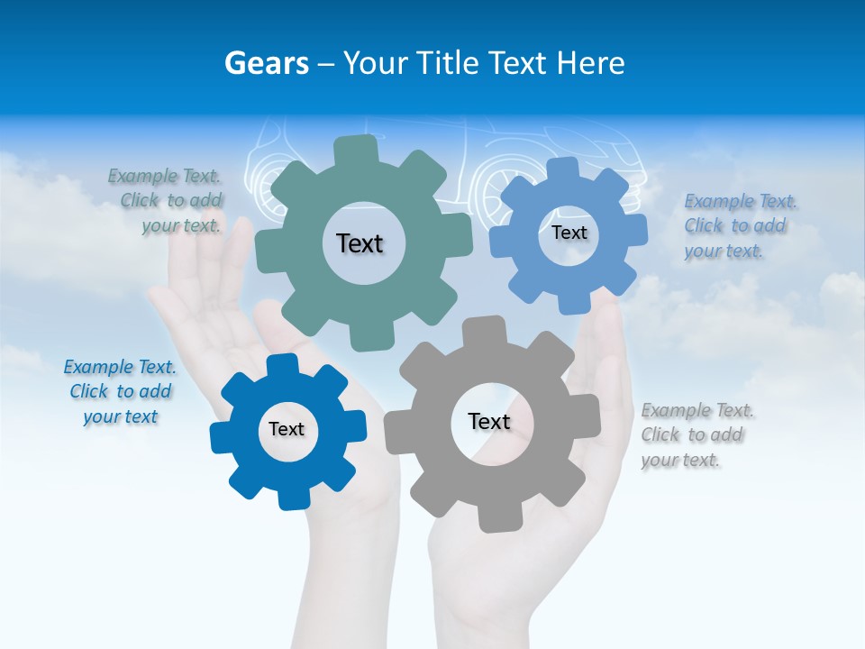 Wheel Shadow Model PowerPoint Template