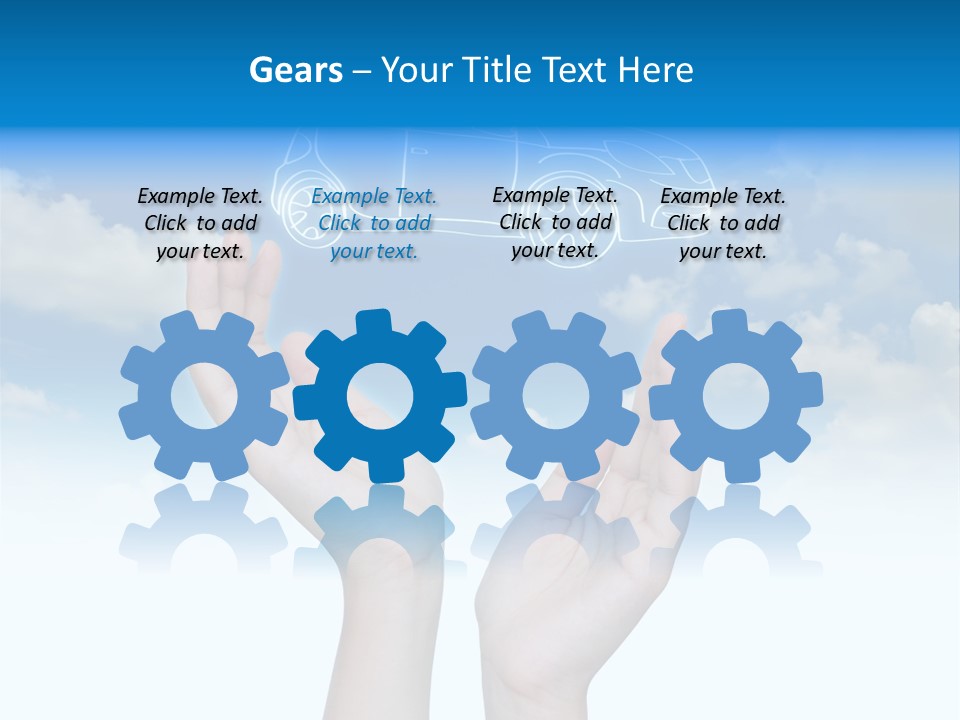 Wheel Shadow Model PowerPoint Template