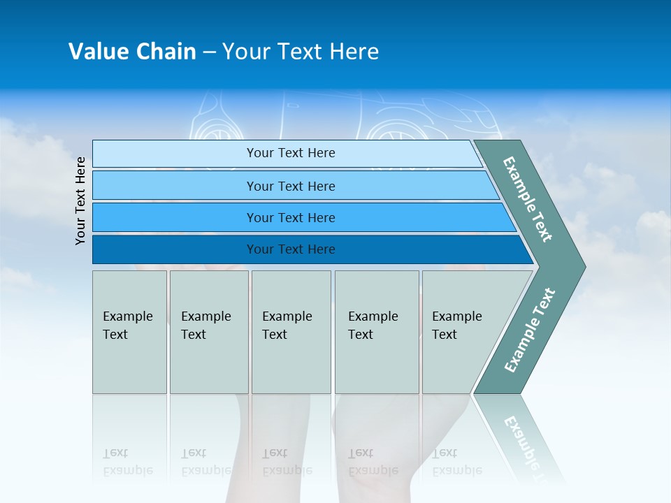 Wheel Shadow Model PowerPoint Template