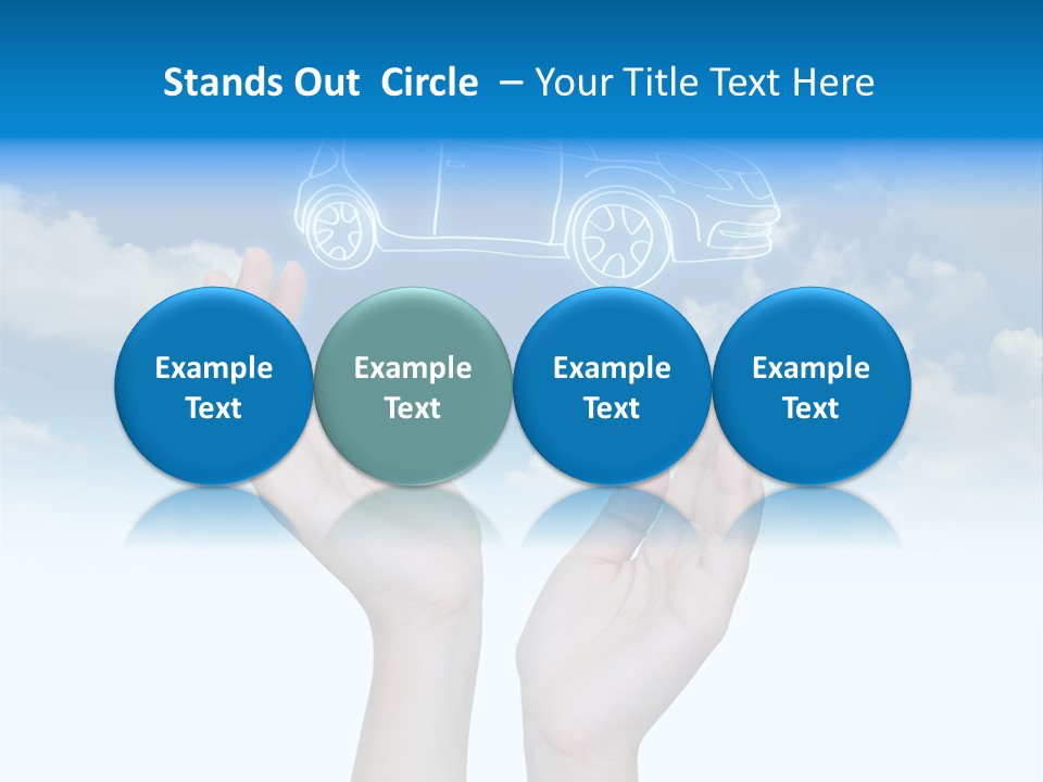 Wheel Shadow Model PowerPoint Template