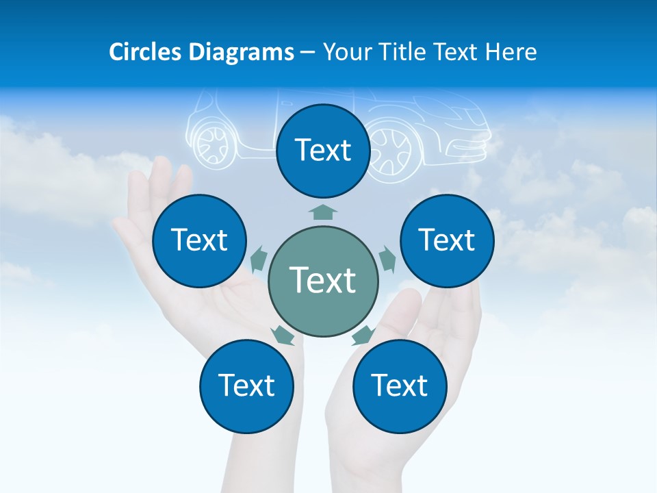Wheel Shadow Model PowerPoint Template