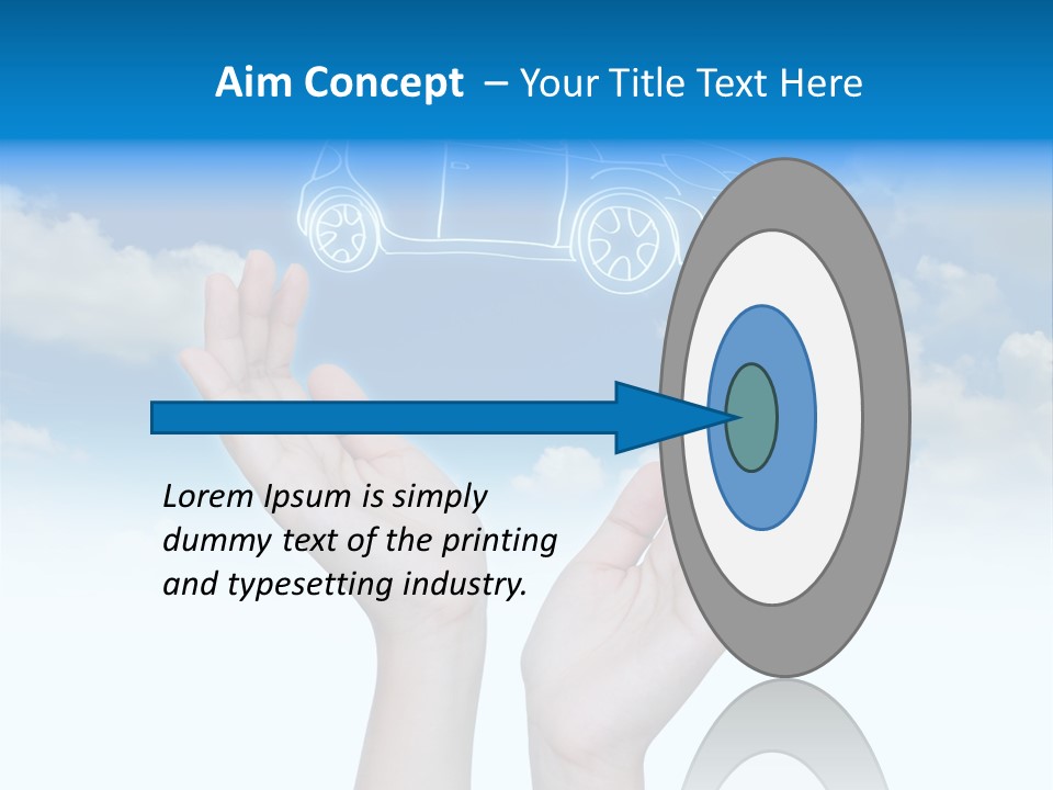 Wheel Shadow Model PowerPoint Template