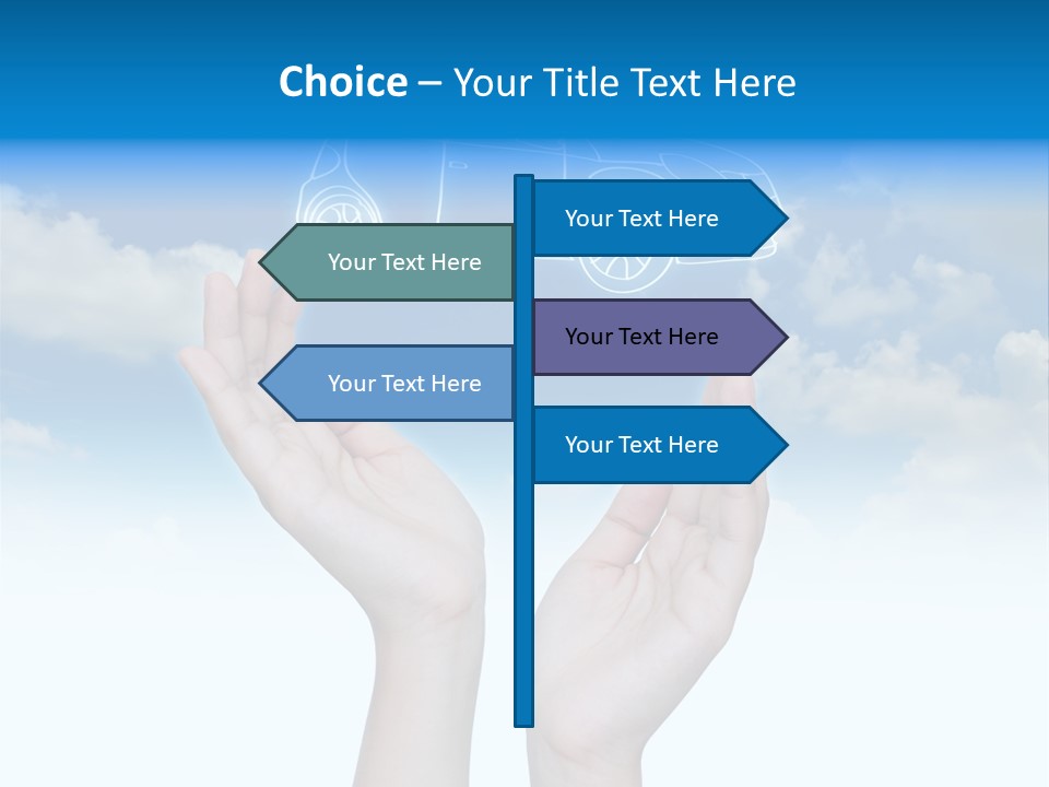 Wheel Shadow Model PowerPoint Template