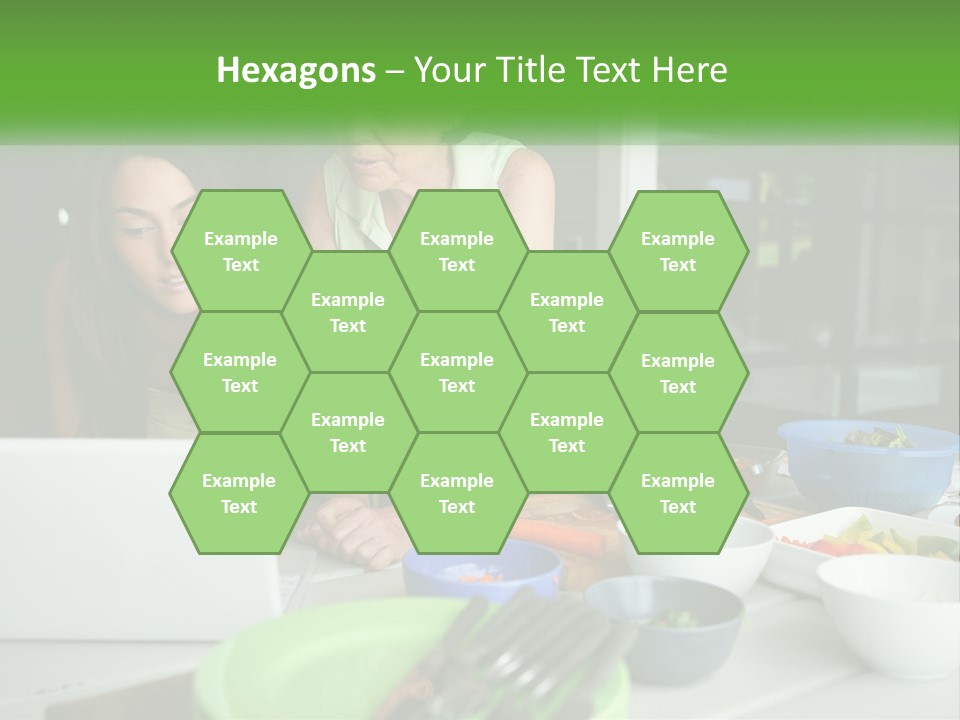 Holding Lawn Green PowerPoint Template