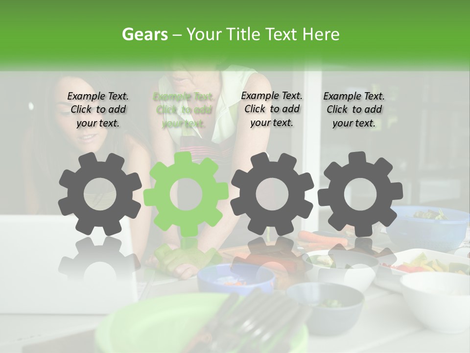 Holding Lawn Green PowerPoint Template