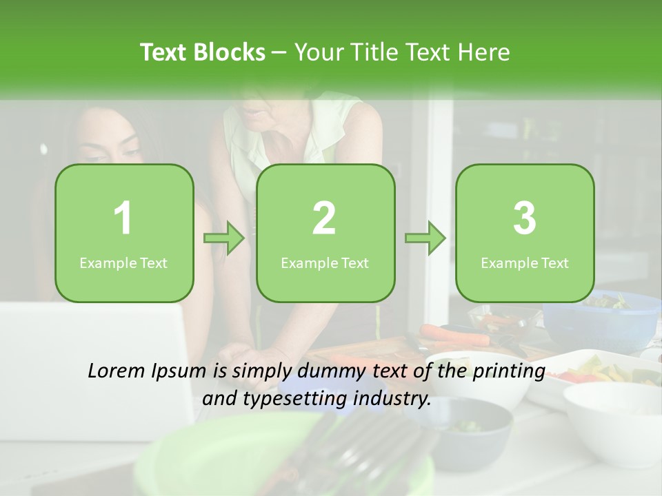 Holding Lawn Green PowerPoint Template