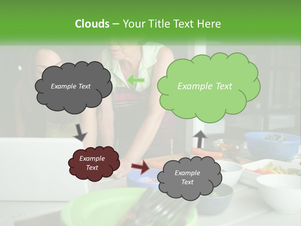 Holding Lawn Green PowerPoint Template