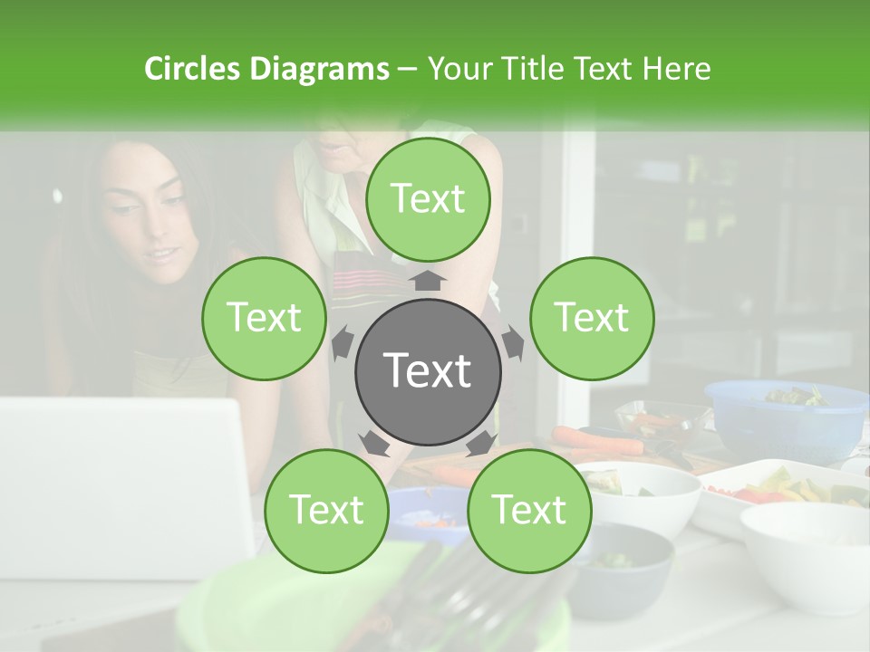 Holding Lawn Green PowerPoint Template