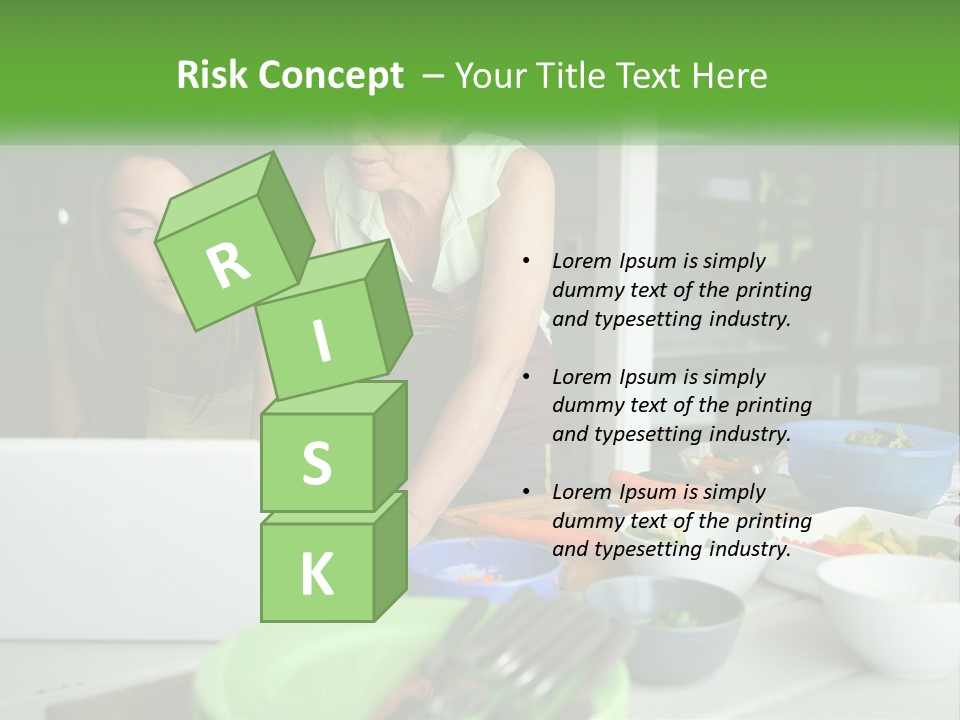 Holding Lawn Green PowerPoint Template