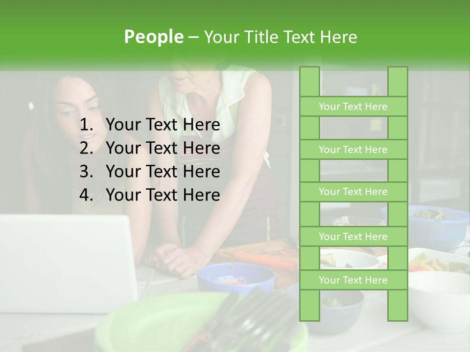 Holding Lawn Green PowerPoint Template