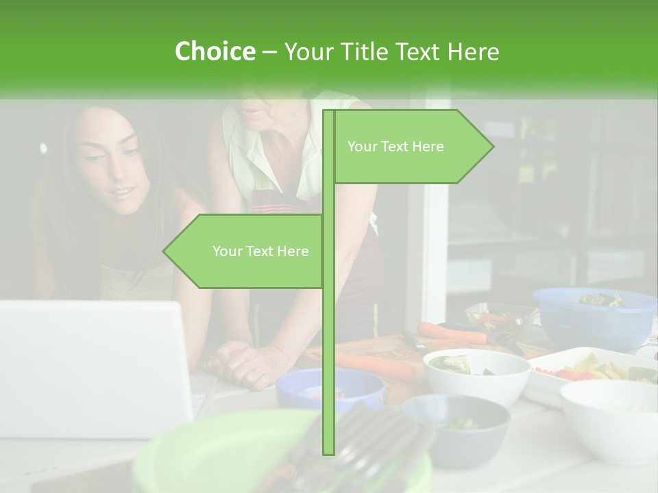 Holding Lawn Green PowerPoint Template