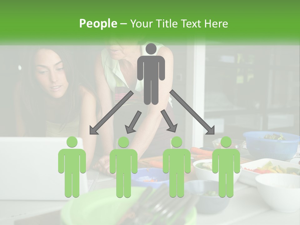 Holding Lawn Green PowerPoint Template