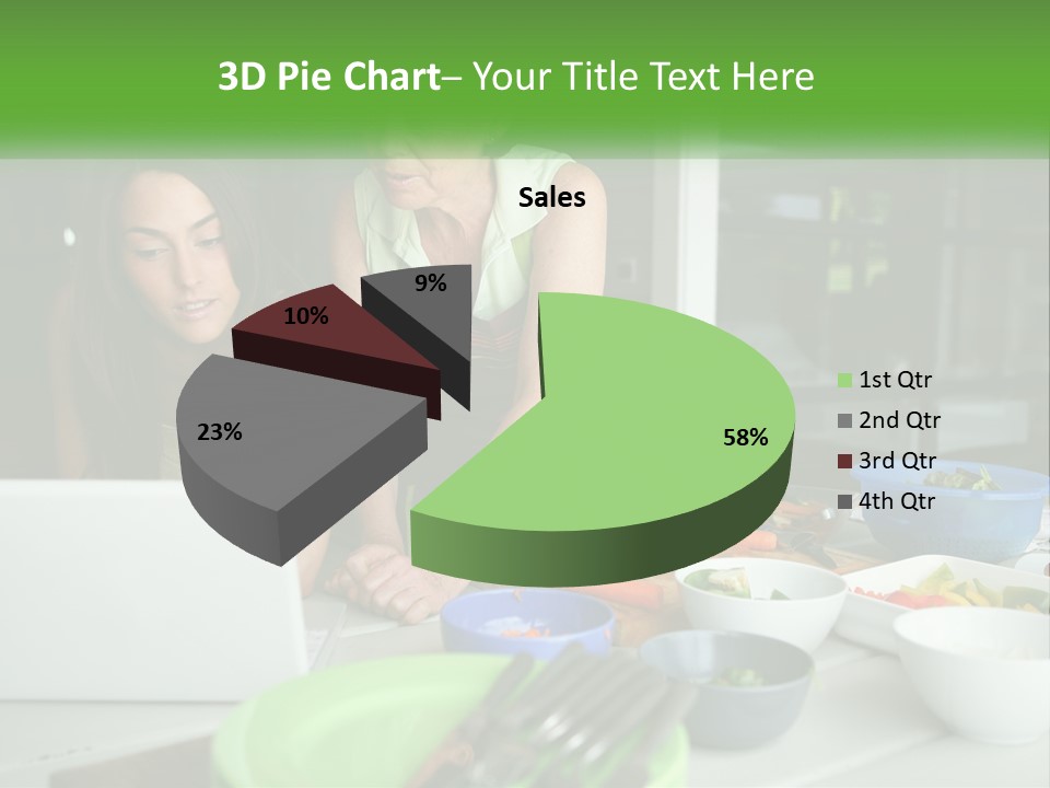 Holding Lawn Green PowerPoint Template