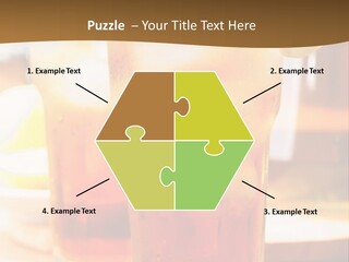 A Table Topped With Glasses Filled With Drinks PowerPoint Template