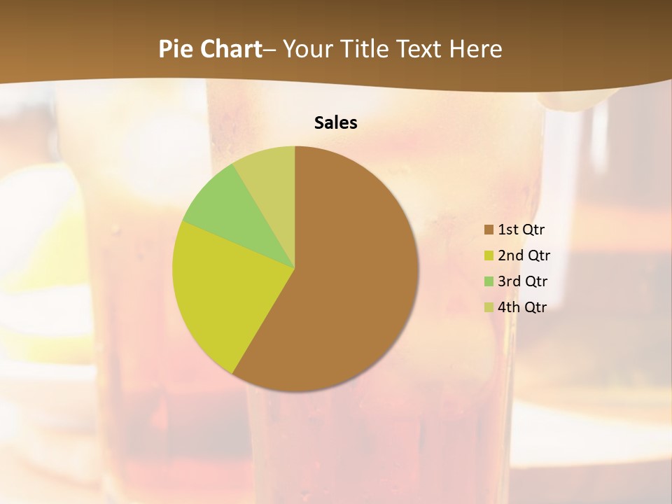 A Table Topped With Glasses Filled With Drinks PowerPoint Template