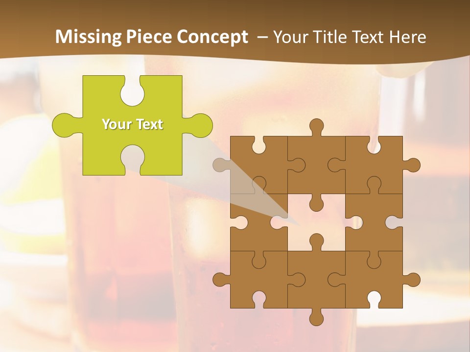 A Table Topped With Glasses Filled With Drinks PowerPoint Template