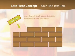 A Table Topped With Glasses Filled With Drinks PowerPoint Template