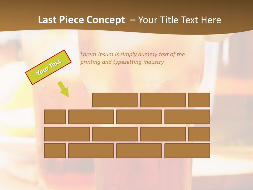 A Table Topped With Glasses Filled With Drinks PowerPoint Template