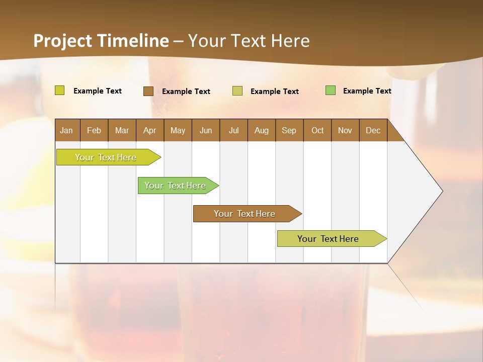 A Table Topped With Glasses Filled With Drinks PowerPoint Template