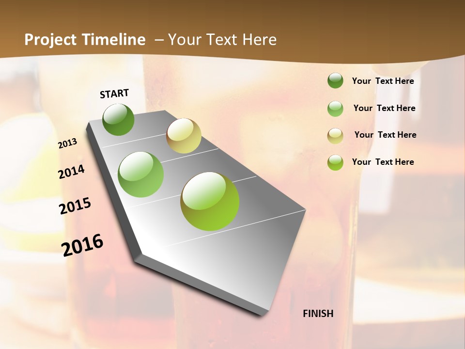 A Table Topped With Glasses Filled With Drinks PowerPoint Template