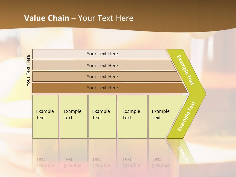 A Table Topped With Glasses Filled With Drinks PowerPoint Template