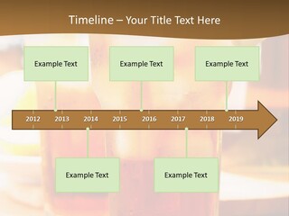 A Table Topped With Glasses Filled With Drinks PowerPoint Template