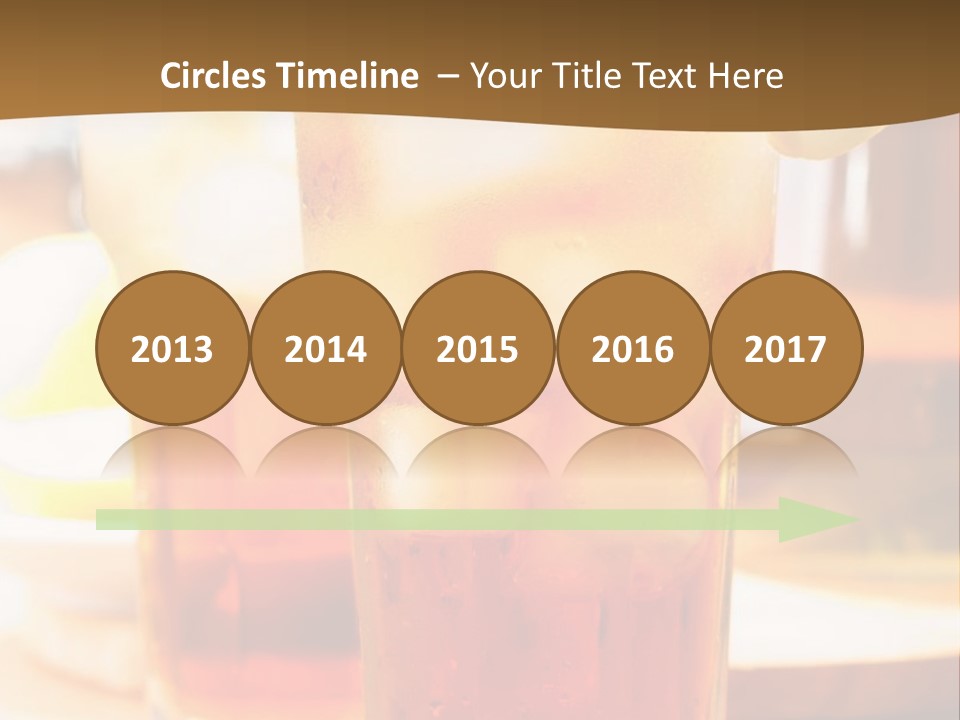 A Table Topped With Glasses Filled With Drinks PowerPoint Template