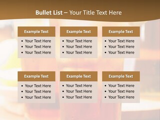 A Table Topped With Glasses Filled With Drinks PowerPoint Template