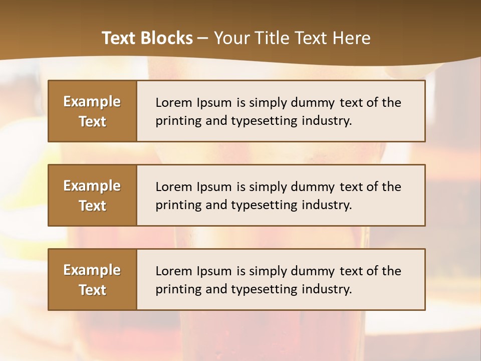 A Table Topped With Glasses Filled With Drinks PowerPoint Template