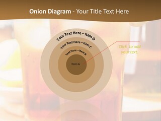 A Table Topped With Glasses Filled With Drinks PowerPoint Template