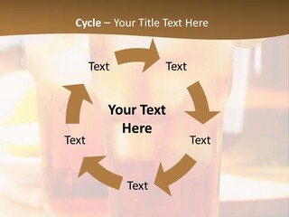 A Table Topped With Glasses Filled With Drinks PowerPoint Template