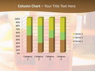 A Table Topped With Glasses Filled With Drinks PowerPoint Template